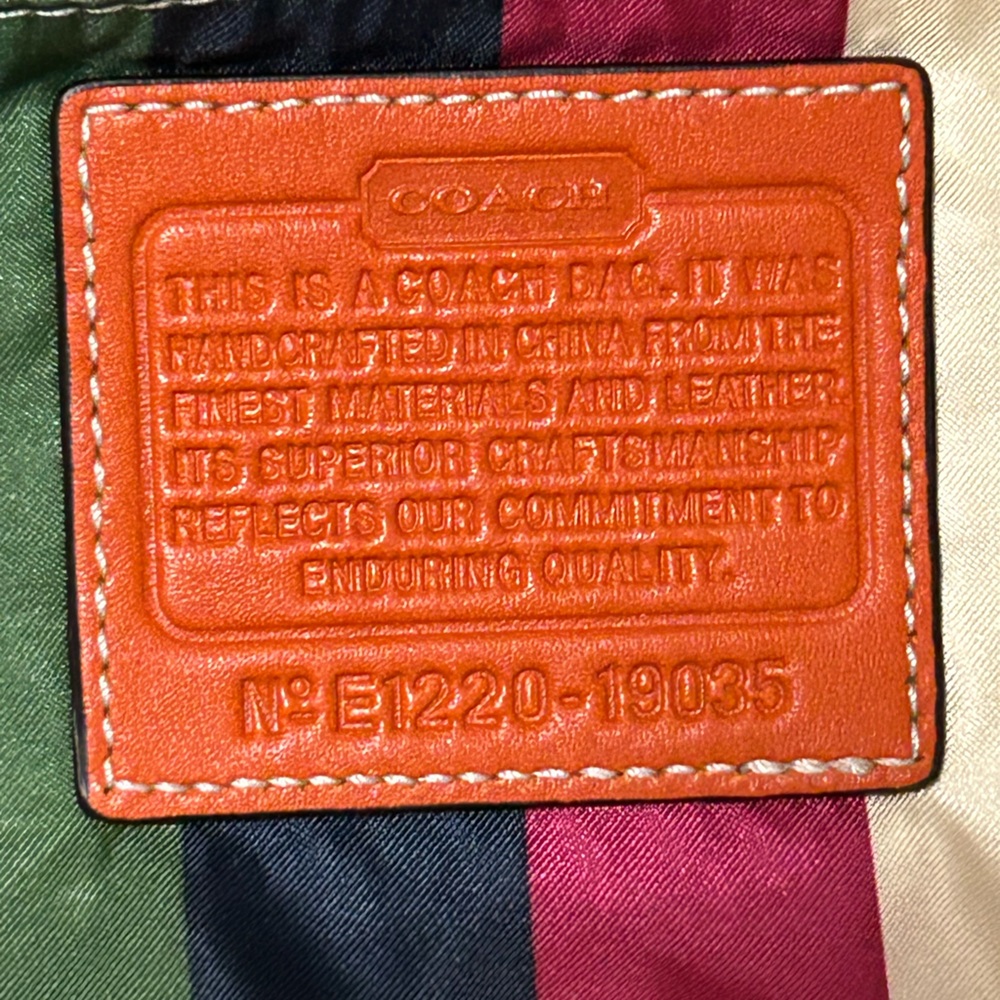COACH Legacy City Willis in Distressed Smooth Leather Color Block 2Way Crossbody - Picture 10 of 12